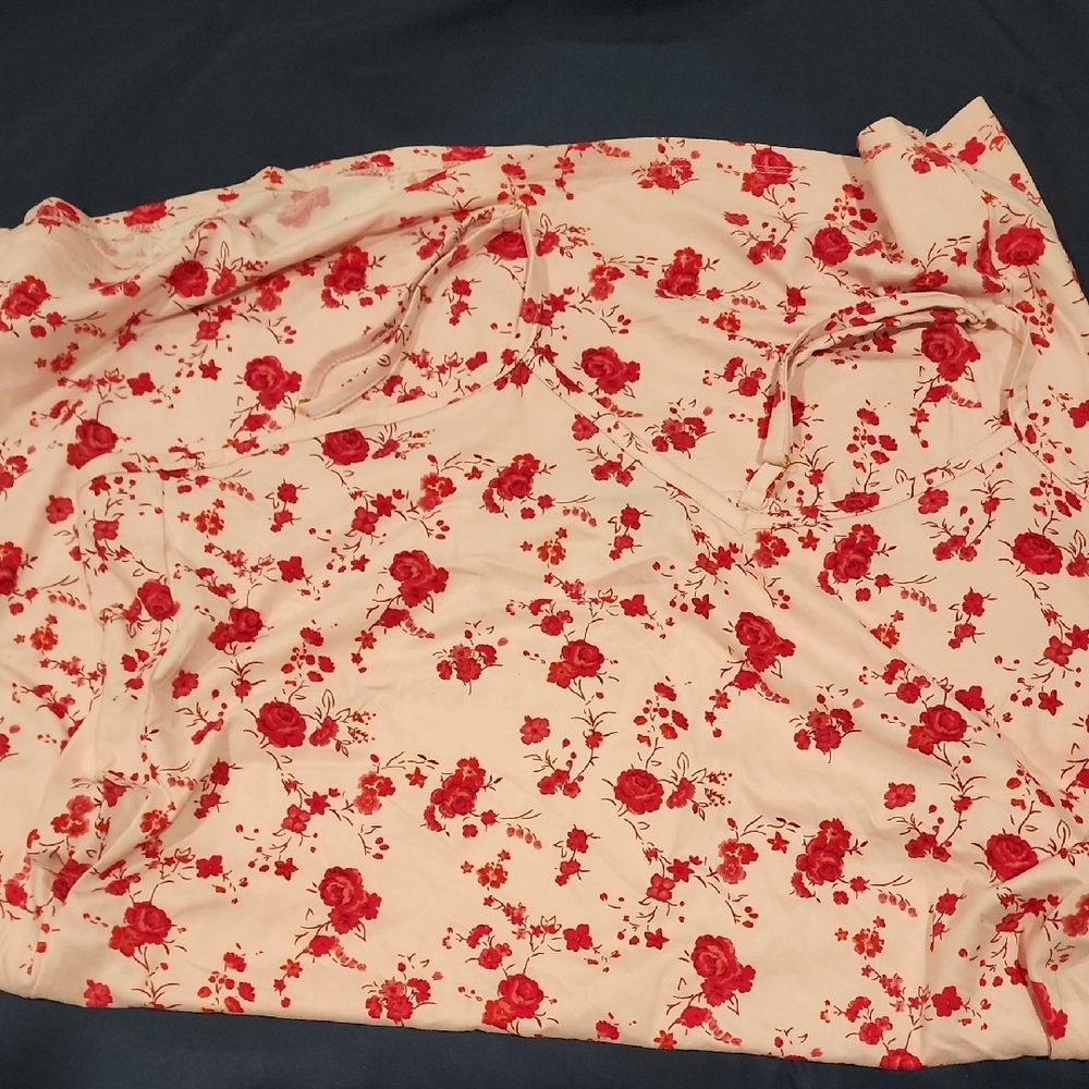C. Wonder Red and Cream Floral Dress